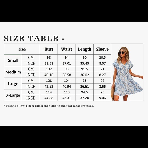 Floral ruffle sleeve swing dress - Picture 3 of 5